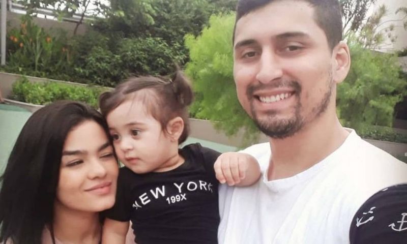 Maria Quiaria, o marido e a filha: família destruída em tragédia Foto: Reprodução redes sociais