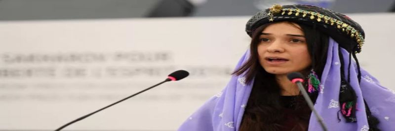 Nadia Murad, em imagem de arquivo de 13 de dezembro de 2016
