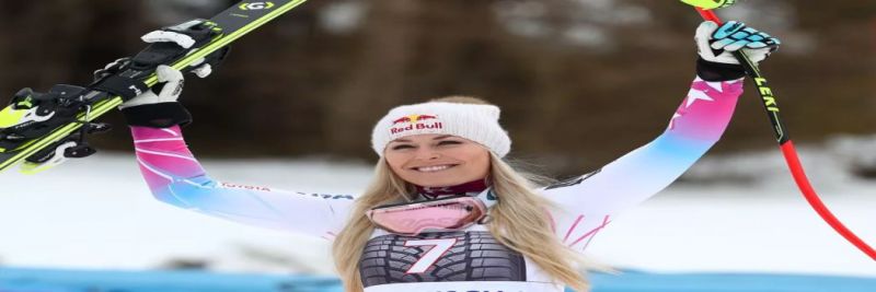 A uma semana da Olimpíada, Lindsey Vonn ganha 81º ouro em Copas do Mundo