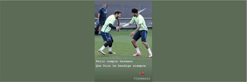 Mensagem de aniversário de Neymar para Messi nesta terça: dupla vai se reencontrar no Barcelona? — Foto: Reprodução/Instagram