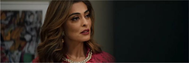 Maria da Paz (Juliana Paes) expulsa Rock (Caio Castro) do altar no dia do seu casamento com Régis (Reynaldo Gianecchini), em 'A Dona do Pedaço' — Foto: TV Globo