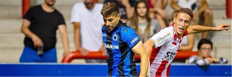 Luan Peres em ação pelo Club Brugge — Foto: Reprodução