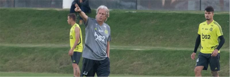 Jorge Jesus chegou no mês passado ao Flamengo — Foto: Alexandre Vidal / Flamengo