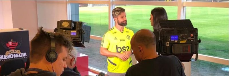 Diego durante entrevista para o GloboEsporte — Foto: Ivan Raupp