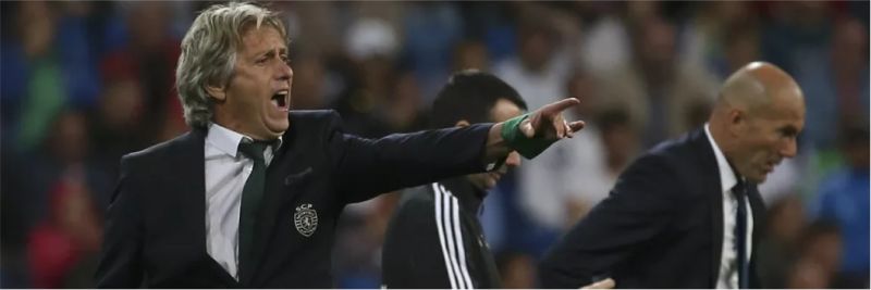 Jorge Jesus em jogo do Sporting contra o Real Madrid — Foto: REUTERS/Susana Vera
