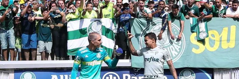 Fernando Prass e Dudu podem estar de saída do Palmeiras: o primeiro em fim de contrato, o segundo com propostas do exterior 