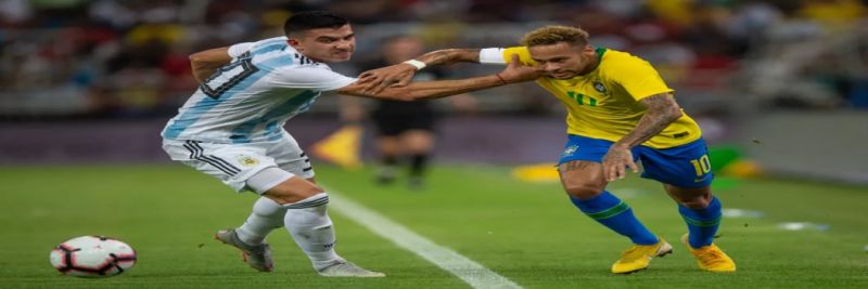 Neymar em ação contra a Argentina: mais uma assistência na conta do craque 