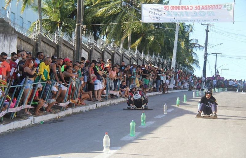 Corrida de Rolimã chama atenção em cidade da Grande Natal