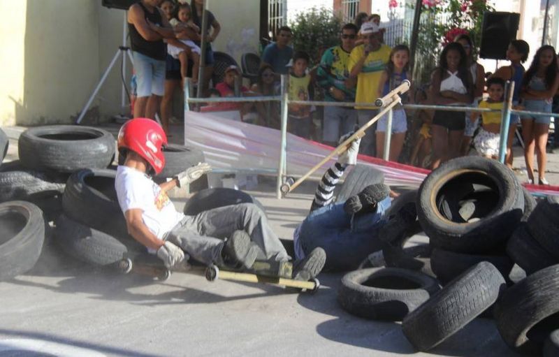 Corrida de Rolimã chama atenção em cidade da Grande Natal
